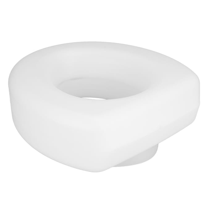 Verhoogde Toiletbril Eenvoudige Verhoogde Handicap Toiletbril Toiletbrilverhoger voor Ouderen Gehandicapten white
