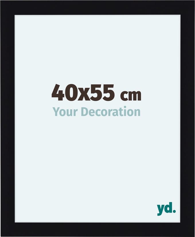 Your Decoration - Fotolijst 40x55 cm - MDF - Zwart Hoogglans - Como