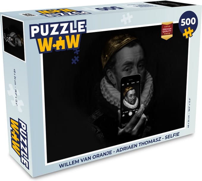 Puzzel Willem van Oranje - Adriaen Thomasz - Selfie - Legpuzzel - Puzzel 500 stukjes