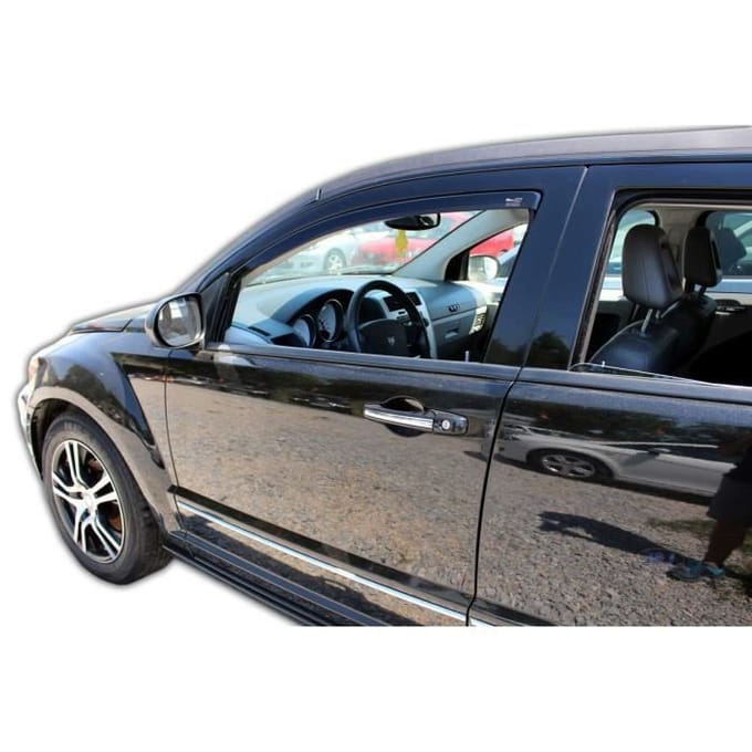 Wind deflectors - Heko - Dodge Caliber 2006-2012 - Gerookt - Versterkt Acryl - Eenvoudige installatie