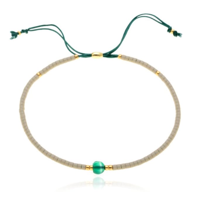 Deja Armband Miyuki Glas kralen - Green