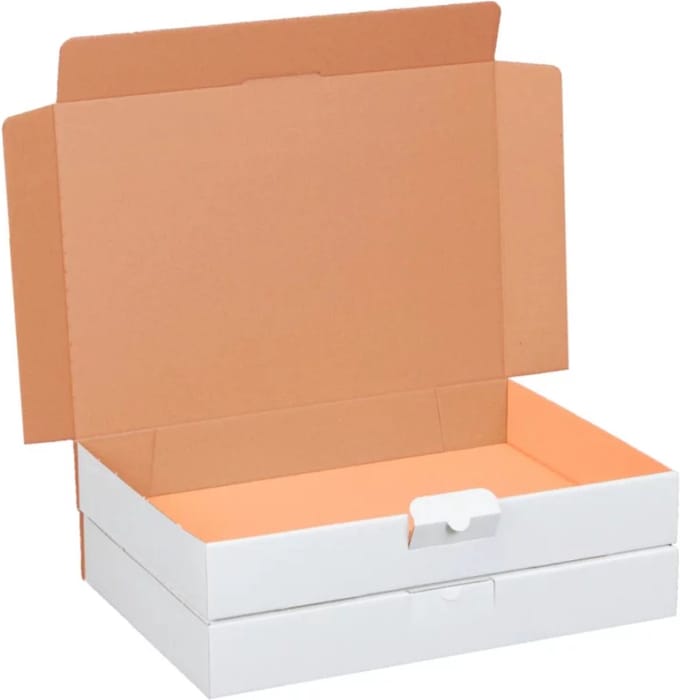 25 x Witte Ecologische Postdozen/ Verzenddozen 18x13x4,5cm