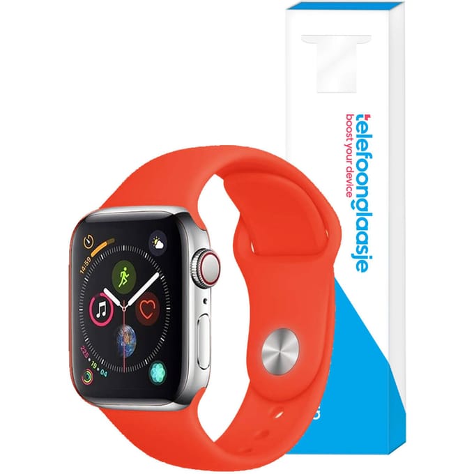 Siliconen bandje Apple Watch 1/2/3/4/5/6/SE ? 38/40mm - Rood