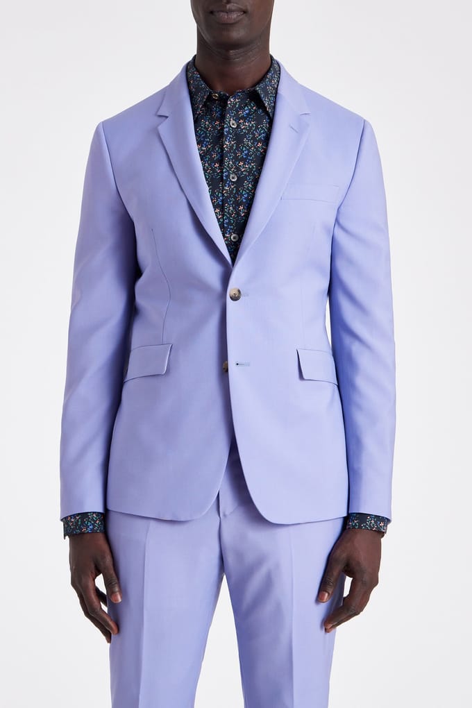 Paul Smith Mens Slim Fit 2btn Suit Purple Maat: 52 | Kostuumbroeken Outlet | Heren | Paars