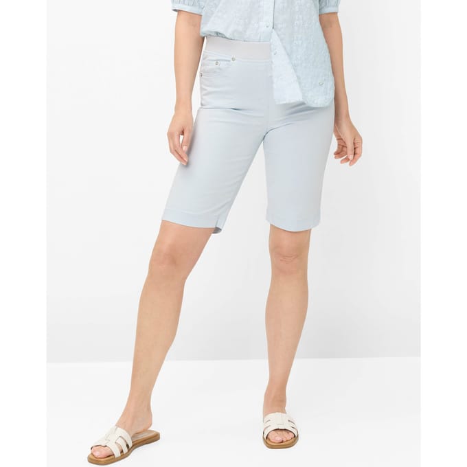 Raphaela by Brax Dames Bermuda  Style PAMINA BERMUDA AIR BLUE, lichtblauw, maat 40