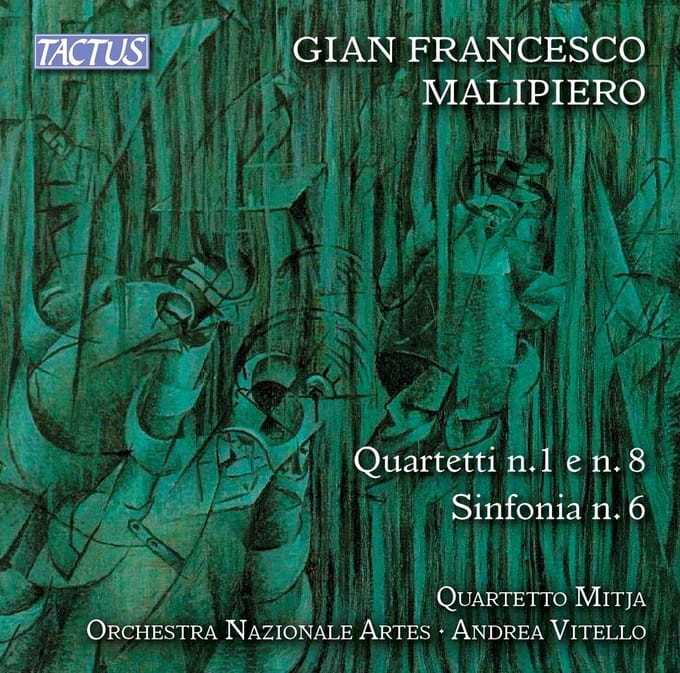 Mitja Quartetto , Orchestra Nazionale Artes, Andrea Vittello - Malipiero: Quartetti Per Archi No.1 E No. 8 Sinfonia (CD)