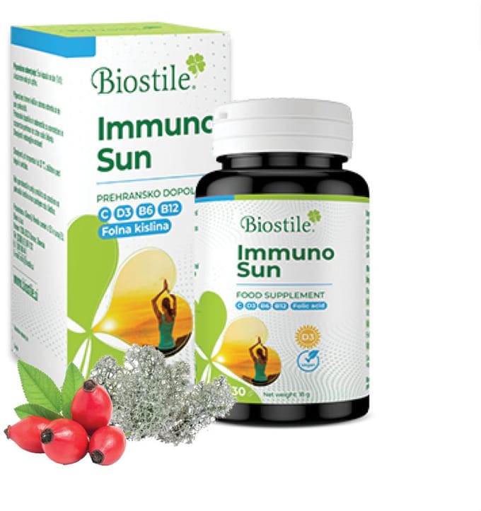 Biostile – Immuno Sun Capsules – 3800 Ie Vitamine D3 – Reishi – 30 Capsules