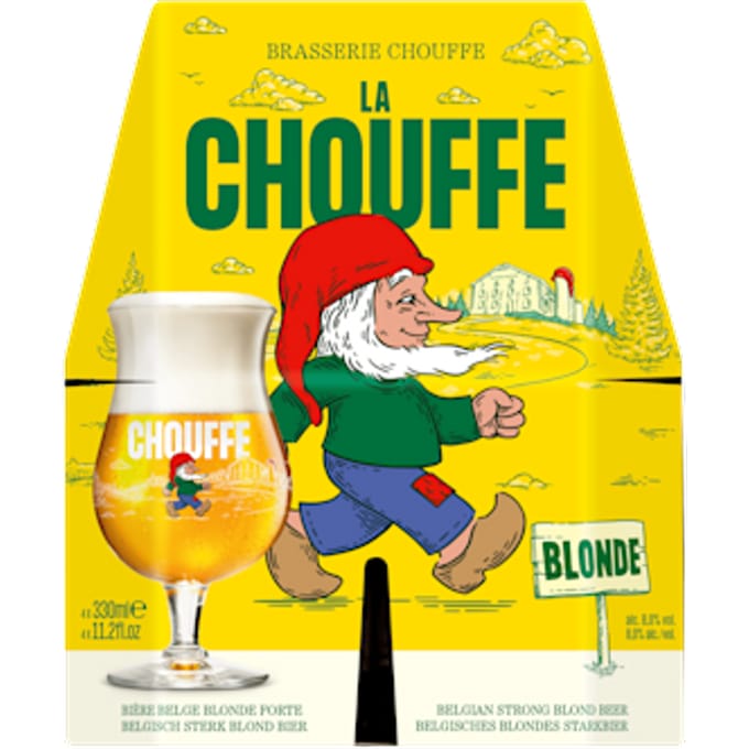 La Chouffe Blonde Bier - 4 x 330 ml