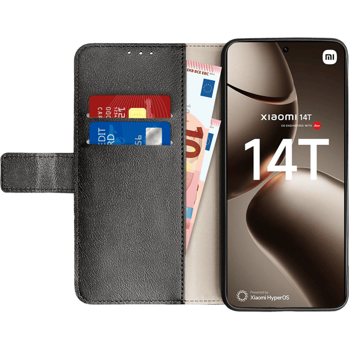 Just in Case Xiaomi 14T Portemonnee Hoesje Zwart