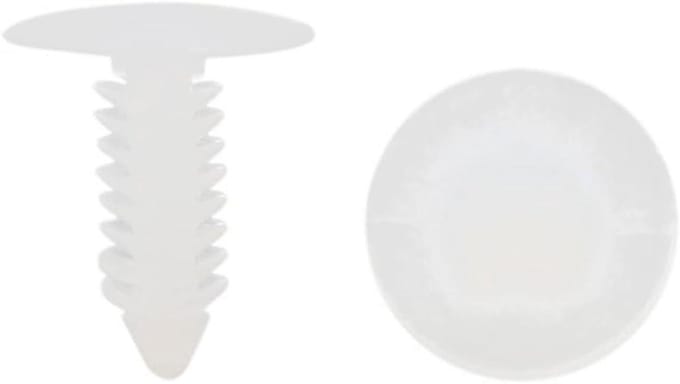 50 Stuks Auto Deur Klinknagels - Bumper Trim Panel Retainer Clips 7mm Wit