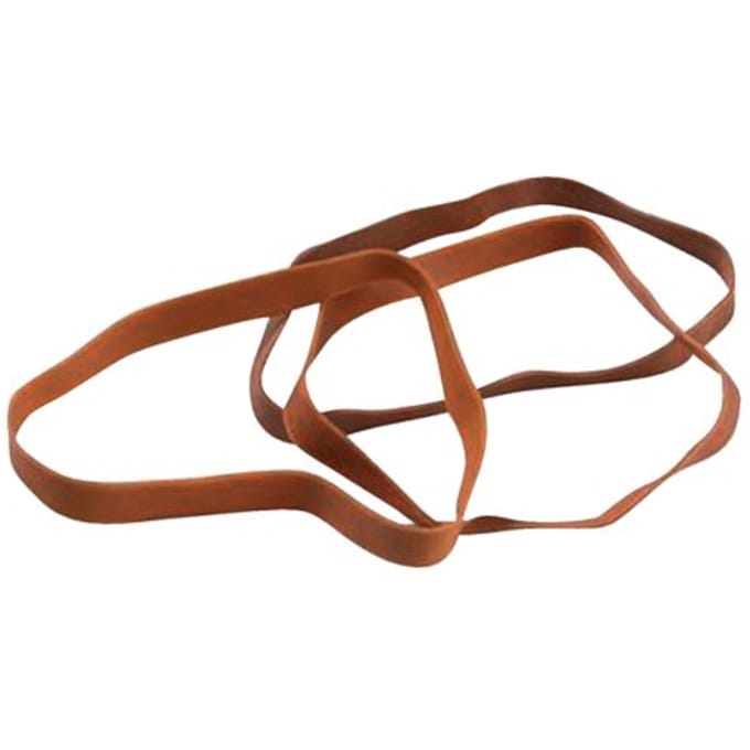 Elastiek Standard Rubber Bands 75 100x7.5mm 100gr 50 stuks bruin