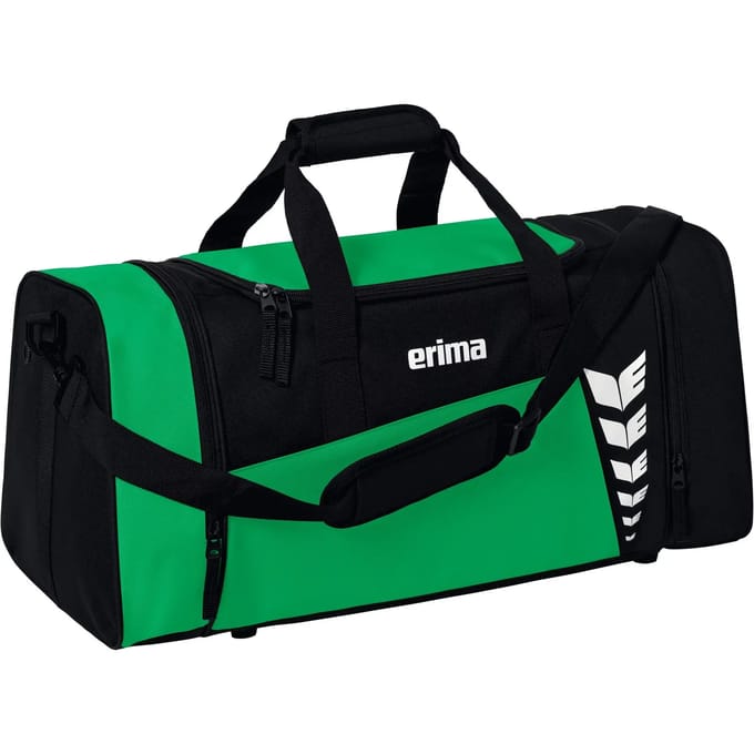 Erima Six Wings (Large) Sporttas Met Zijvakken - Zwart / Smaragd | Maat: L