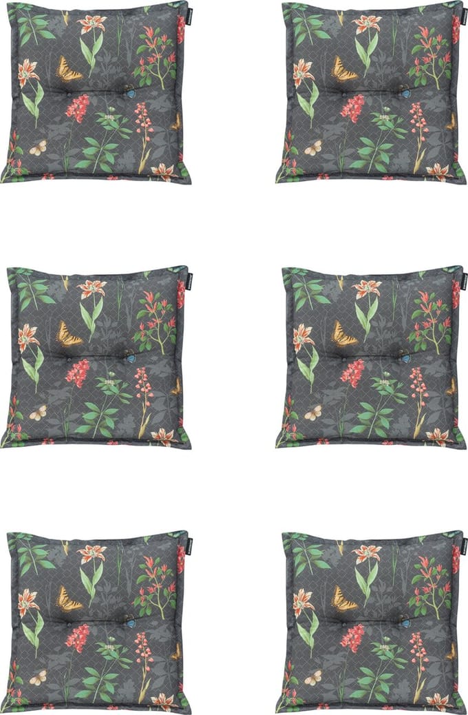 Madison - Zitkussens - Universeel - 6st - 50x50cm - Clea Grey - Grijs