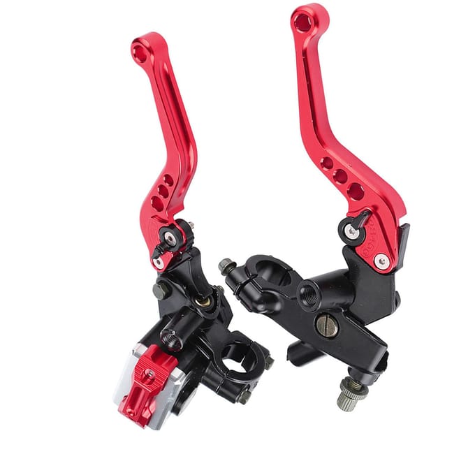 1 Paar 78 (22 mm) Universele Motorfiets Rem Koppeling Hoofdcilinder Reservoir Hendels Rood rood