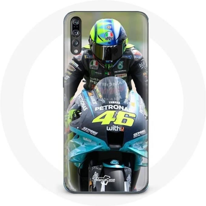 Coque pour Huawei p20 Valentino Rossi Pilote de course moto 46