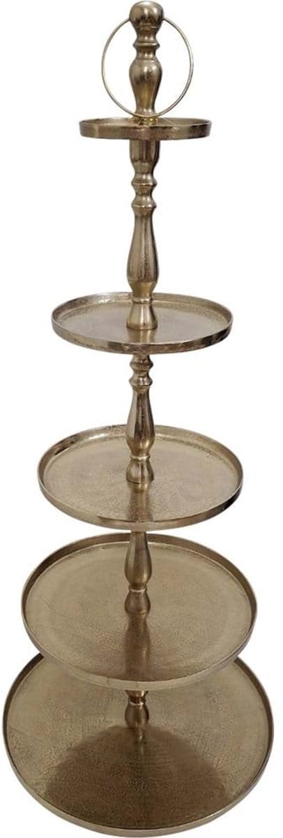 Lesli Living - Etagère Brush - Goud - Ø61x140cm