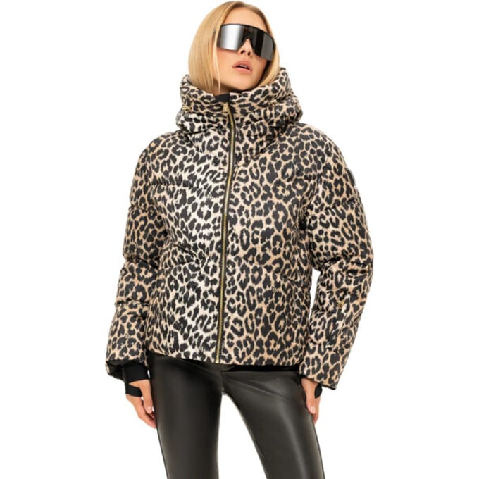 NIKKIE - newport leopard jacket - Ski jack dames - Beige
