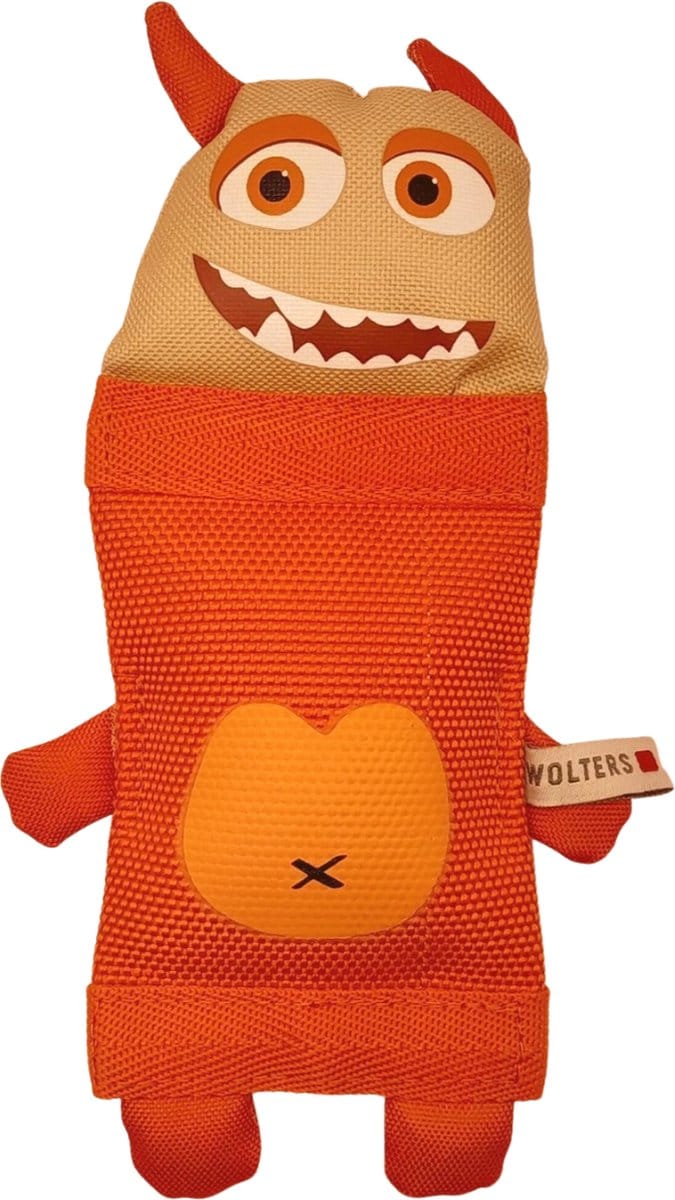 dummy - training dummy - hondenspeelgoed - stevig en waterbestendig - oranje - maat 22cm