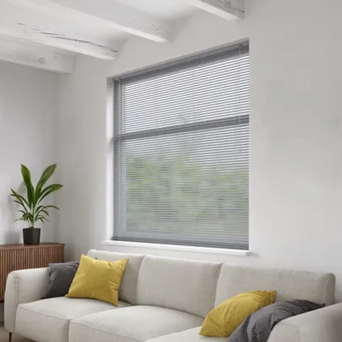 Decosol Jaloezie Horizontaal Aluminium Zilver 25mm 120x250cm
