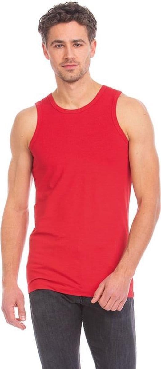 Lemon & Soda tanktop voor heren in de kleur Rood in de maat S.