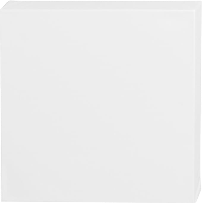 Canvas, D: 3,7 cm, afm 30x30 cm, 360 gr, wit, 1 stuk