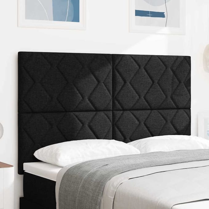 vidaXL - Hoofdbord - Zwart - 160 - cm - Stof