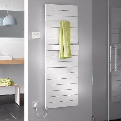 Kermi Tabeo-E bathroom radiator 60 x 10.1 x 143.7 cm incl. electric set WKS left TBE101500602CXK