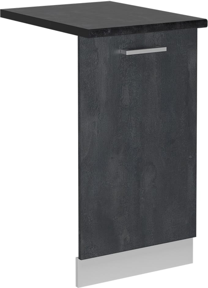 Vicco R-Line Vaatwasserfrontpaneel – 45 cm, WB Antraciet Zwart beton