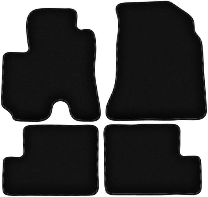 BASIC zwarte veloursmatten voor: Toyota RAV4 II FL 5-deurs (2003-2005)