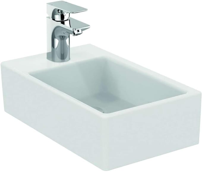 Wastafel - Handwastafel - Badkamerinrichting - Wandmontage - 45 cm - Wit