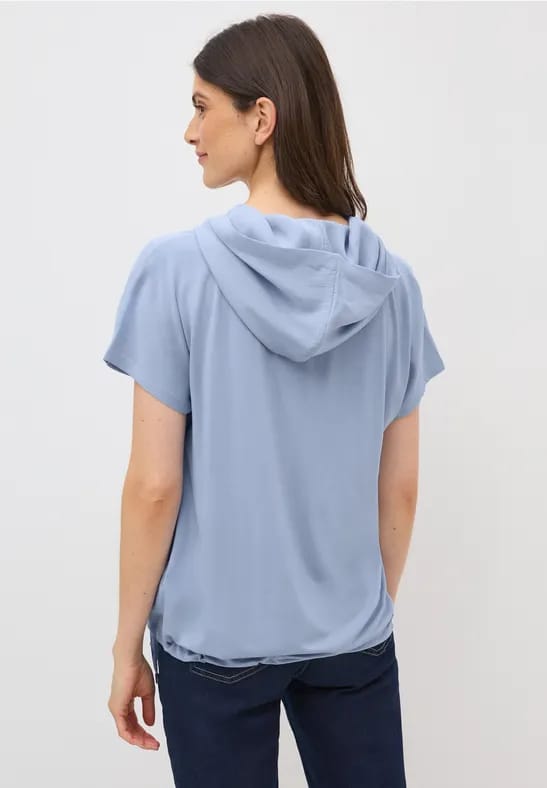 Materiaalmix hoodie