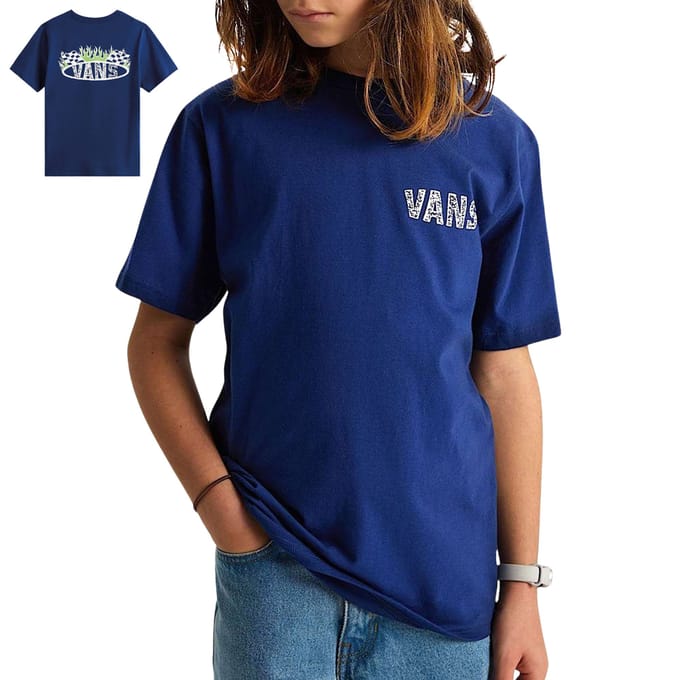 Vans Racing Flames SS Shirt Junior - Maat M