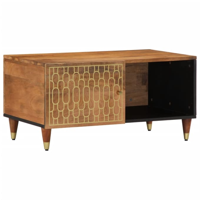 vidaXL - Salontafel - 80x50x40 - cm - massief - mangohout