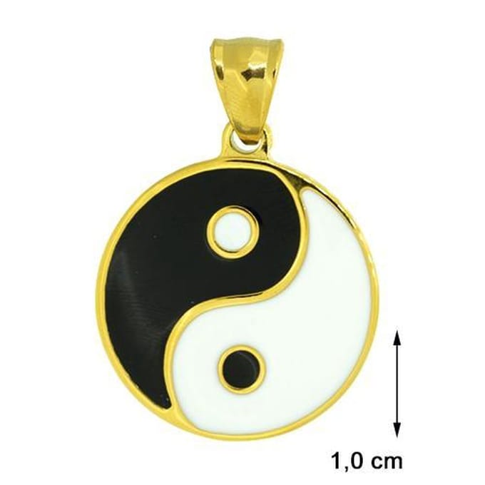 Blinx Jewels Stalen Hanger Yin Yang