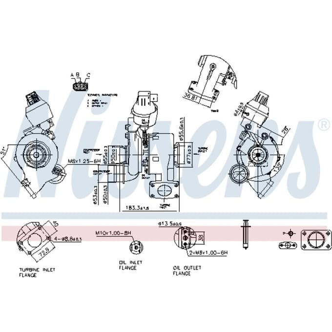 Supercharger, drukvulling NISSENS 93455