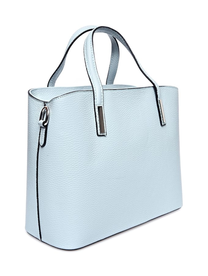 Anna Luchini Turquoise Rundleer Tas