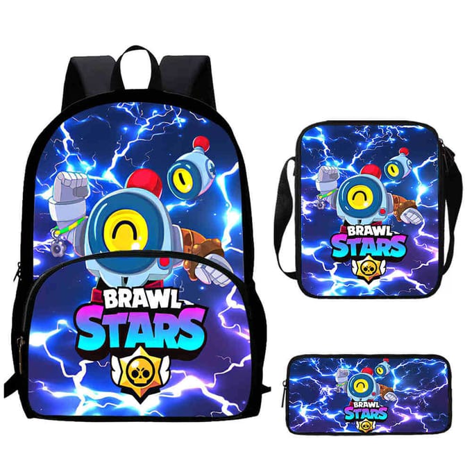 Brawl Stars Schooltas Hoge Definitie Print Multi-Functioneel Lichtgewicht Rugzak