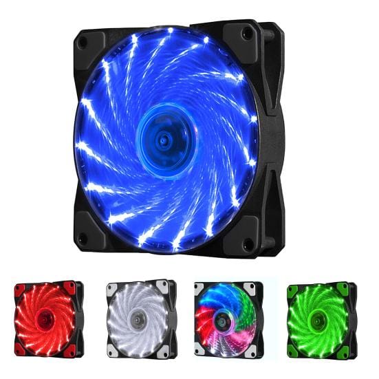 Mode Computer Accessoire 15 LED Lange Levensduur Stille 3Pin Verlichting Lager Service Hydraulische 4Pin Computerbehuizing Ventilator