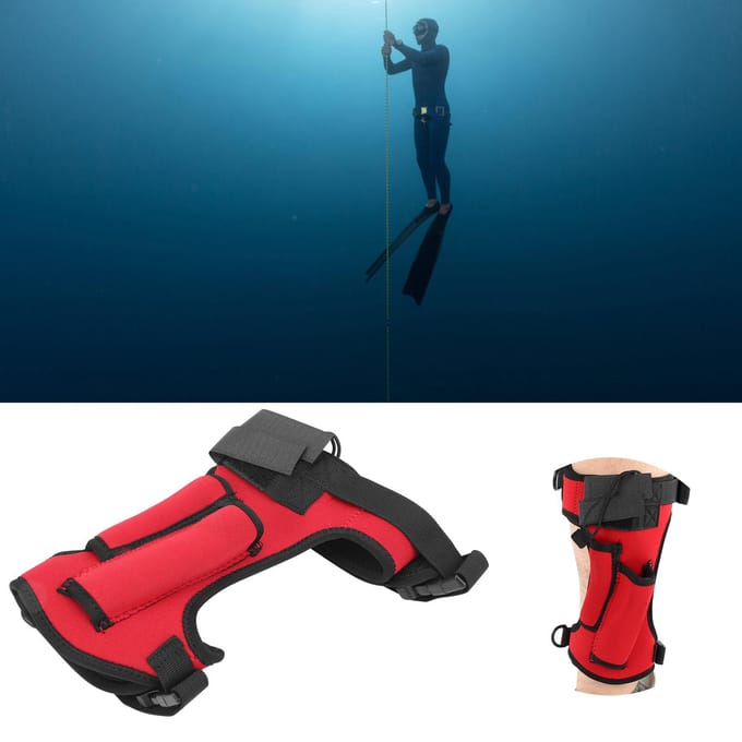Duikuitrusting Duiker Onderwater Speciaal Verstelbare Leggings Meswikkel Schede Rood red