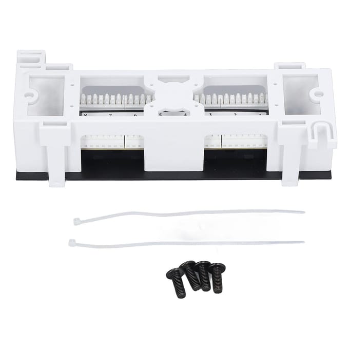 Patchpanel 8 poorten CAT6 netwerkkabel rackmount 568AB RJ45 accessoire voor installatie white