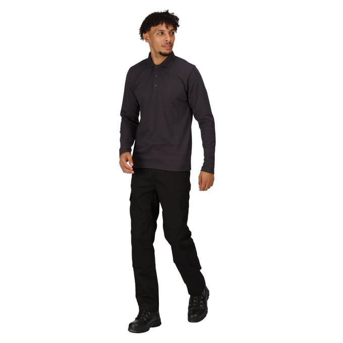 Regatta Heren Pro Poloshirt Met Lange Mouwen (Marine)