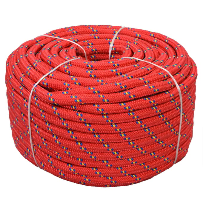 vidaXL - Boot - touw - 18 - mm - 50 - m - polypropyleen - rood