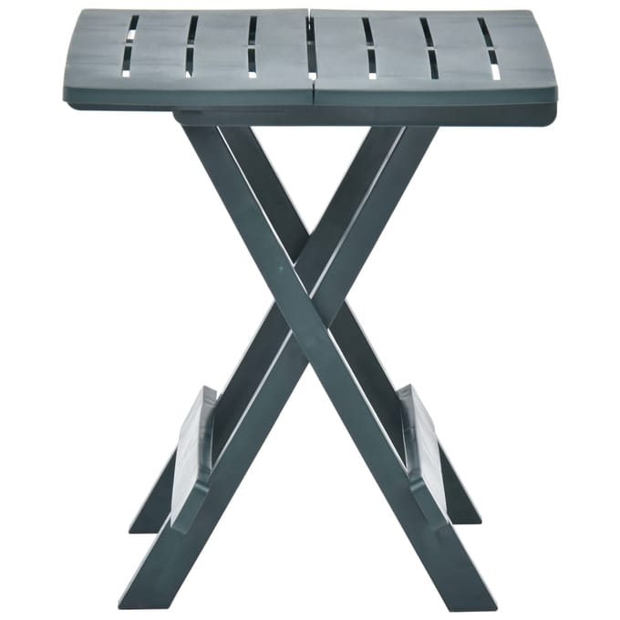 vidaXL - Tuintafel - inklapbaar - 45x43x50 - cm - kunststof - groen