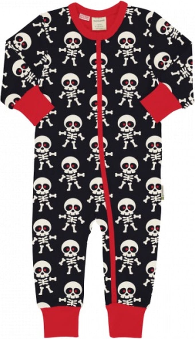 Rompersuit LS SCARY SKELETON 62/68