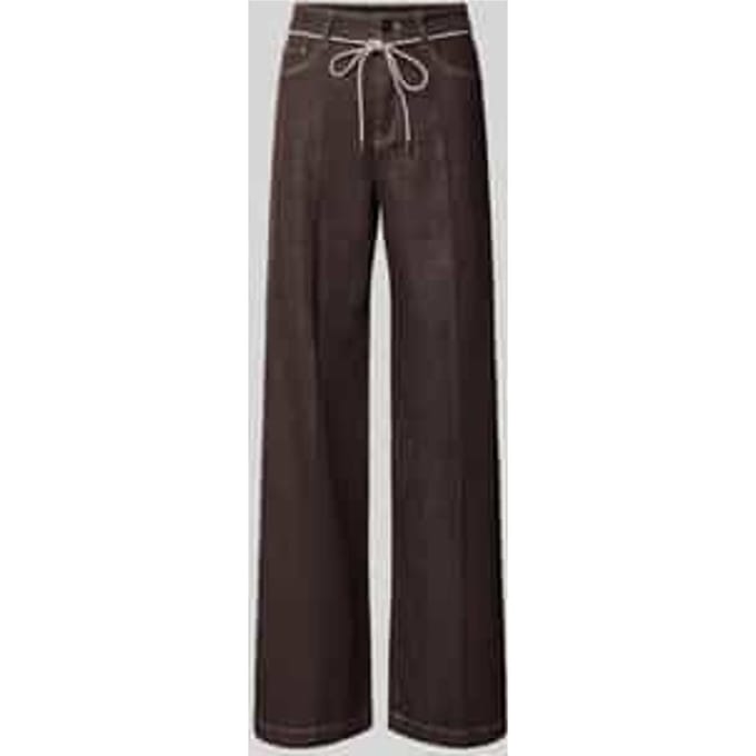 wide fit jeans met viscose-aandeel