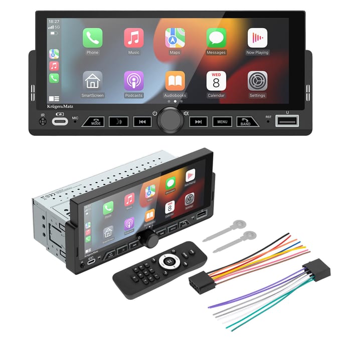 Krüger&Matz KM2017 - Autoradio - 6,9” Touchscreen - Apple CarPlay en Android Auto