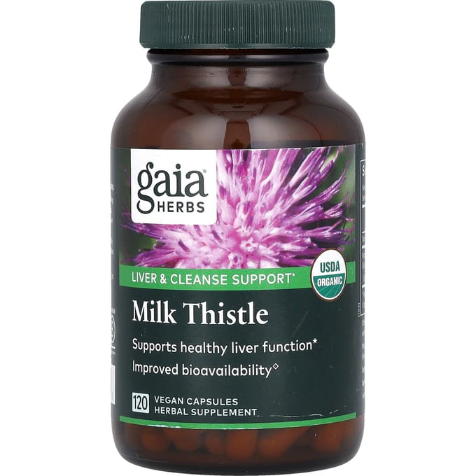 Gaia Herbs, Chardon-Marie, 120 Gélules Végétales