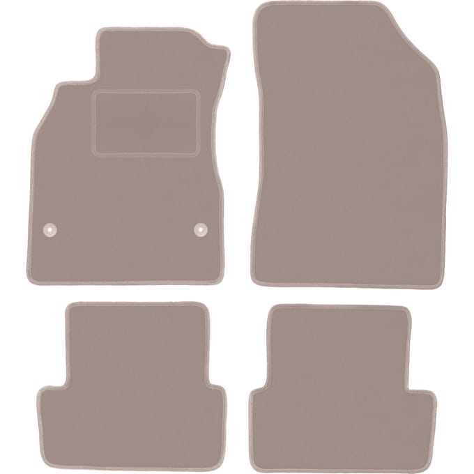Beige velours matten voor: Renault Fluence sedan (2009-2016)