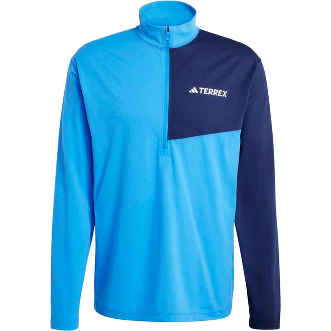 Adidas Terrex Terrex Multi Climacool Longsleeve Met Halflange Rits - Heren - Blauw