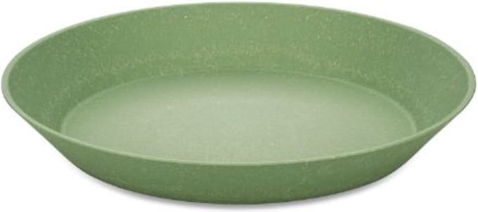 Diep Bord, 24 cm, Set van 4, Organic, Blad Groen - Koziol | Connect Plate